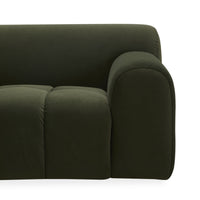 Alexis 3 Seater Velvet Sofa Eucalyptus