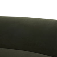 Wylder 4 Seater Curved Sofa Velvet Eucalyptus
