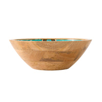 Mystic Scarab Mango Wood Round Bowl 23.5cm