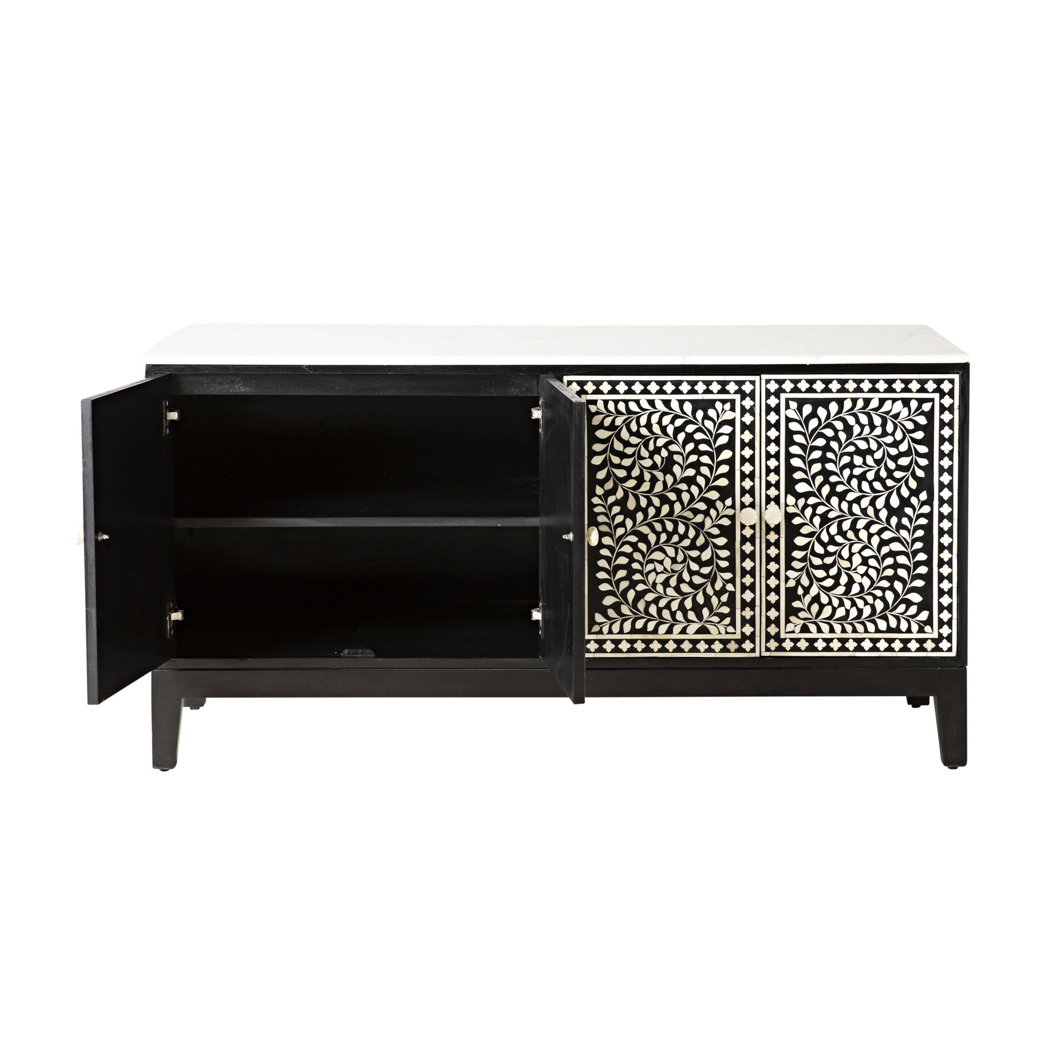 Bone Inlay Sideboard Black