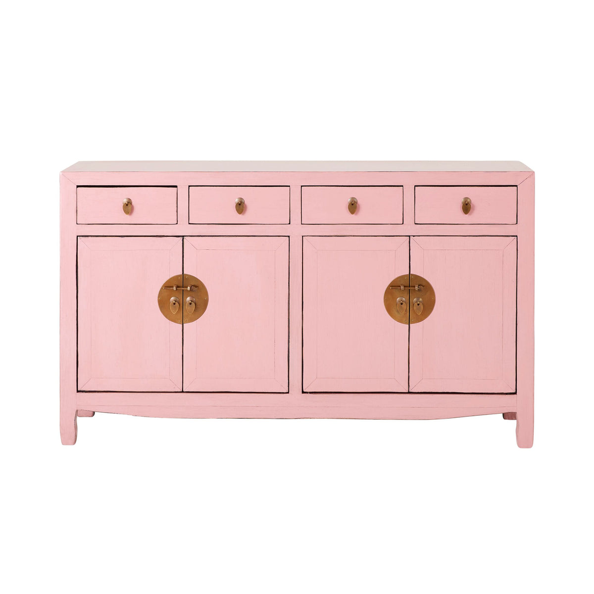 Sansha 4 Door & 4 Drawer Sideboard Blush Pink
