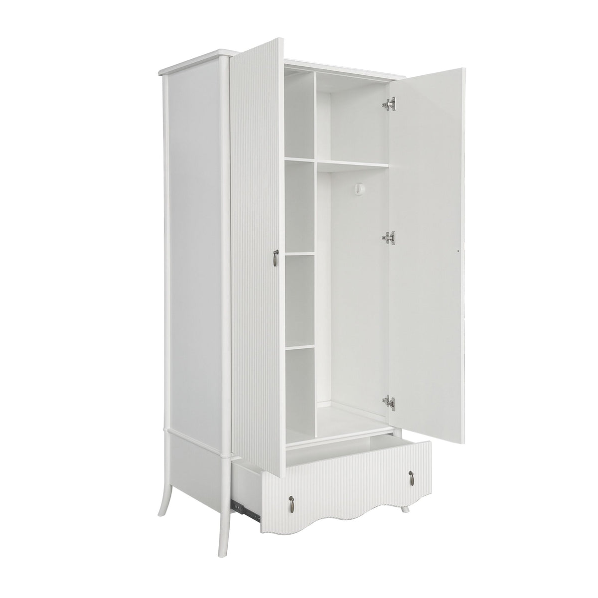 Violet 2 Door Wardrobe White