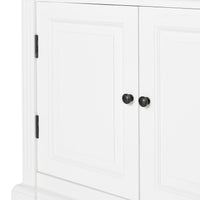 Camille 2 Door Display Cabinet White 91.5 x 240.5cm
