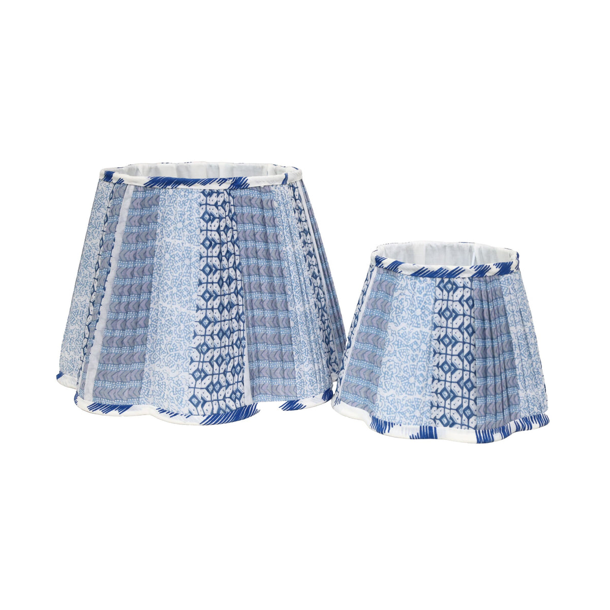 Loni Scallop Tapered Shade Denim Blue 36cm