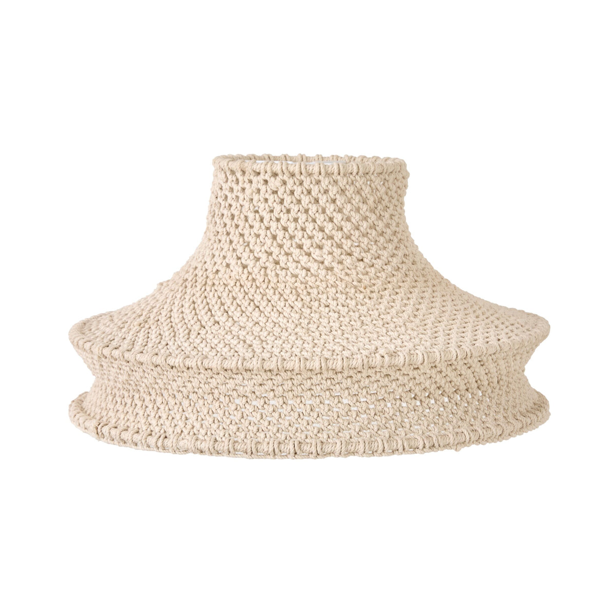 Julio Cotton Rope Pendant White 50x30cm - SHADE ONLY