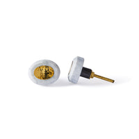 Ara Grey Press Oval Knob 3.8cm