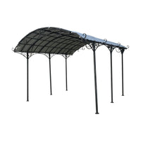 Tivoli Gazebo Antique Grey with Light Grey Canopy