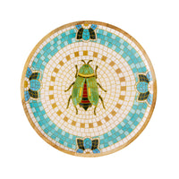 Mystic Scarab Mango Wood Round Platter 40cm