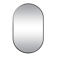 Ovale Mirror 100x60cm Matte Black