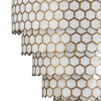 Honeycomb 5 Tier Resin Chandelier 64x66cm