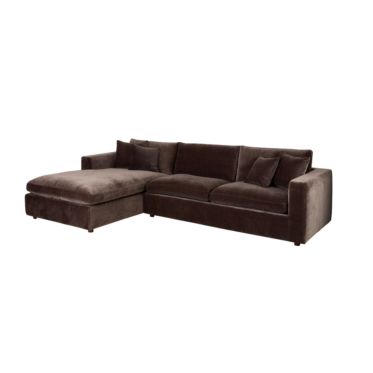Oakley 4 Seater Left Chaise Sofa Truffle