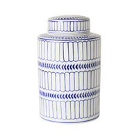 Celadon Striped Ginger Jar 25cm