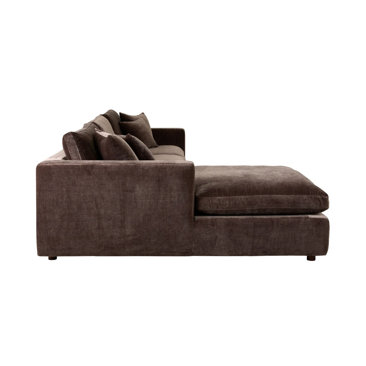 Oakley 4 Seater Left Chaise Sofa Truffle