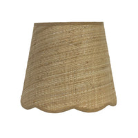 Cali Scallop Raffia Shade Natural 25cm