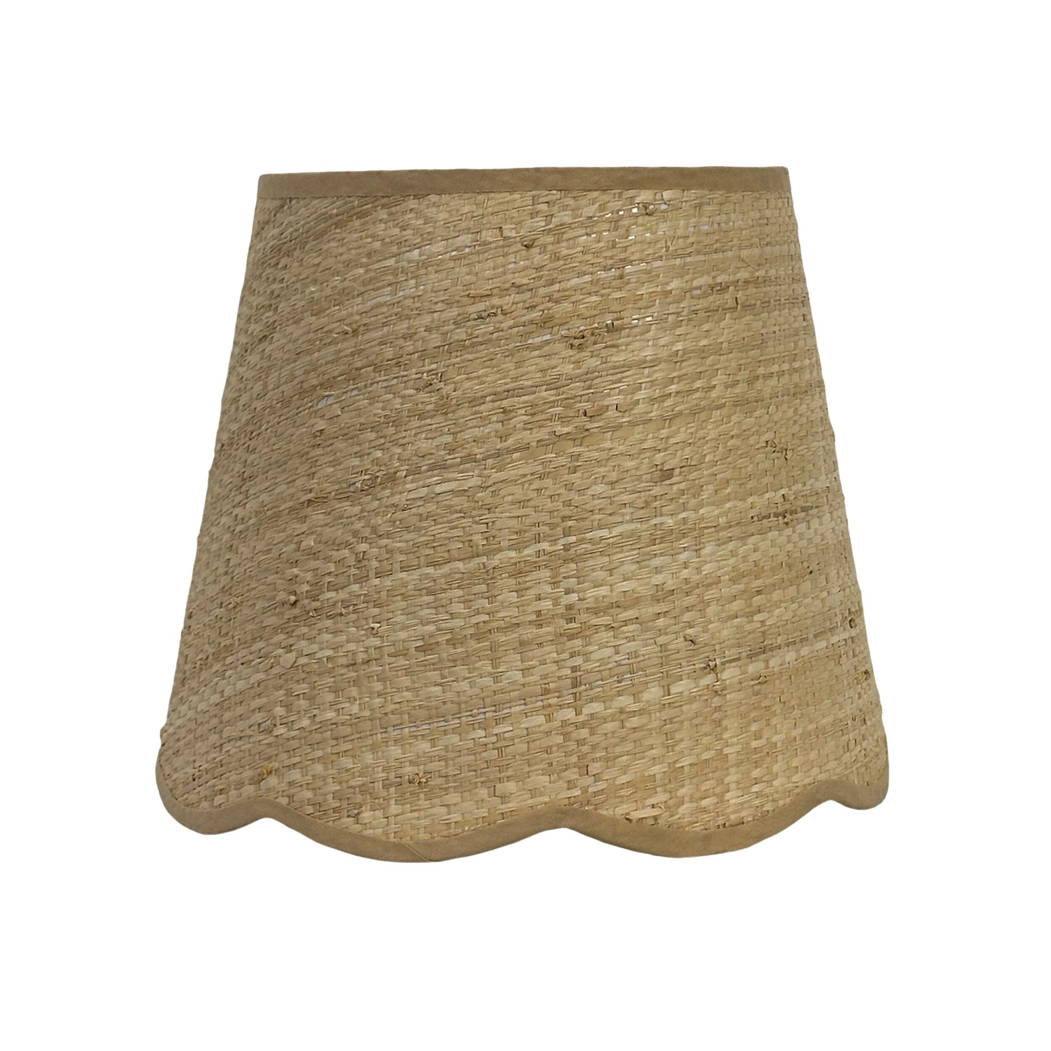 Cali Scallop Raffia Shade Natural 25cm