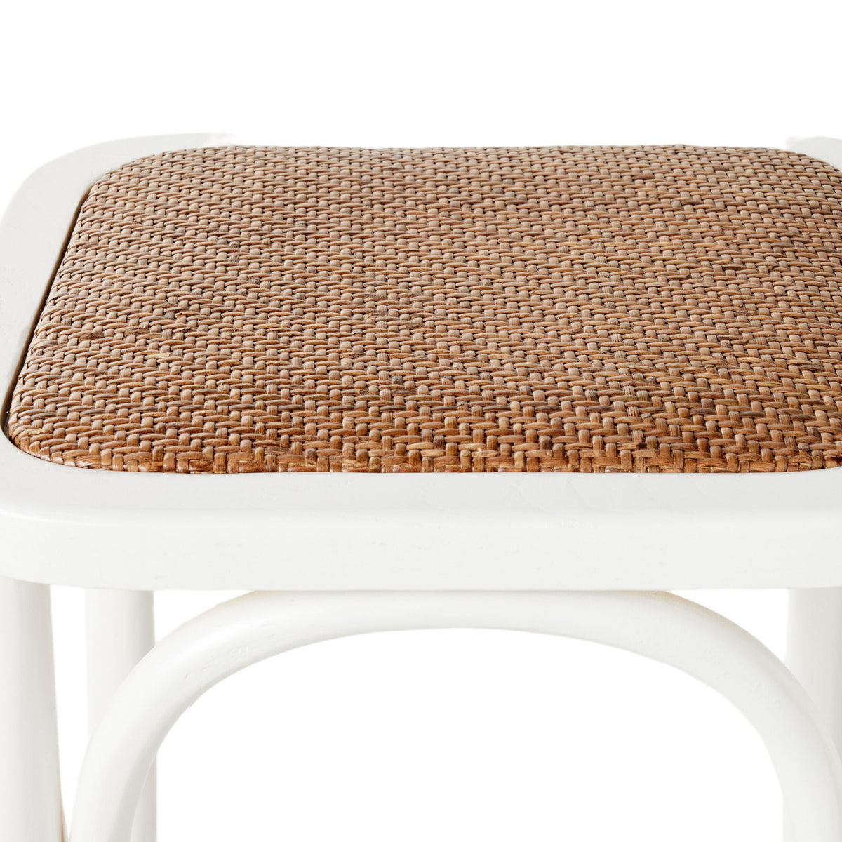 Bastion Backless Bar Stool White