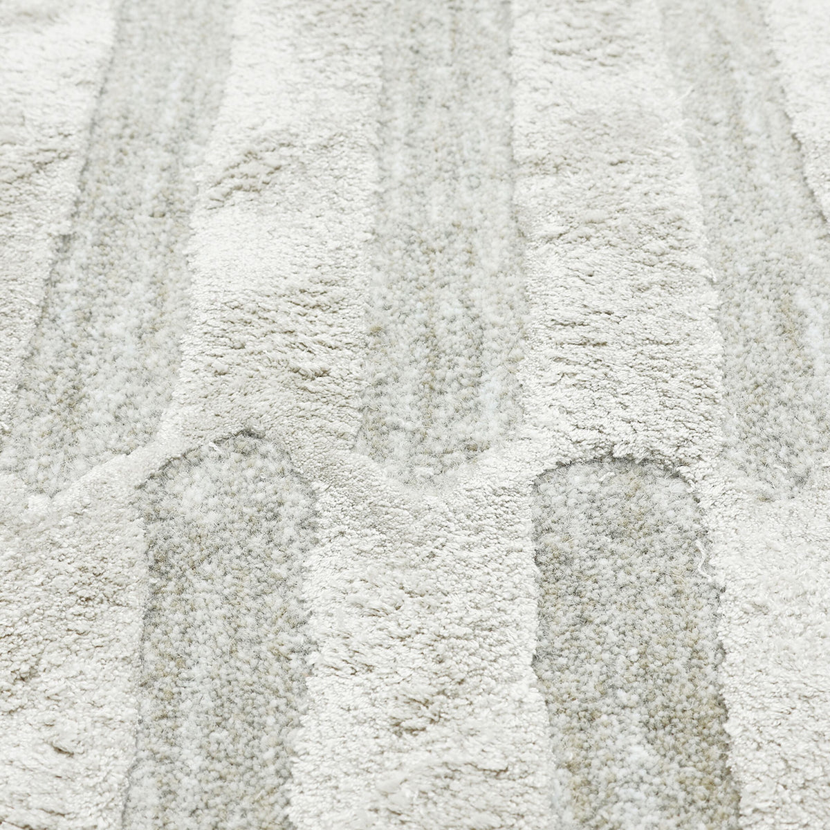 Mosaic Sand Wool Viscose Rug 150x240cm