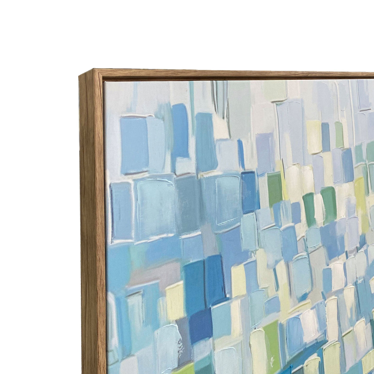 Riviera Mirage Textured Framed Artwork 100x100cm