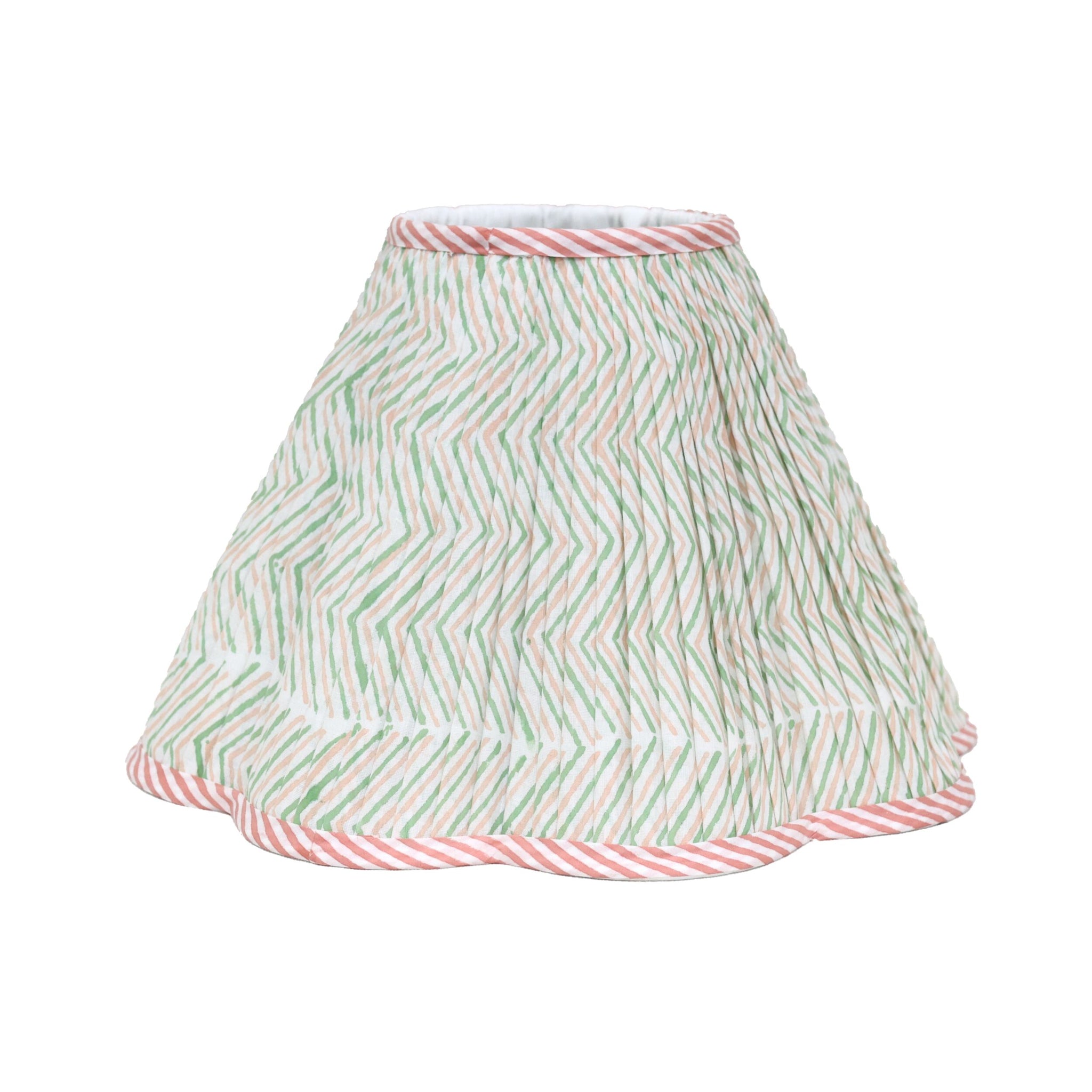 Loni Scallop Tapered Shade Mint Blush 35cm