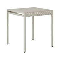 Tomi Aluminium Dining Table 70cm Taupe