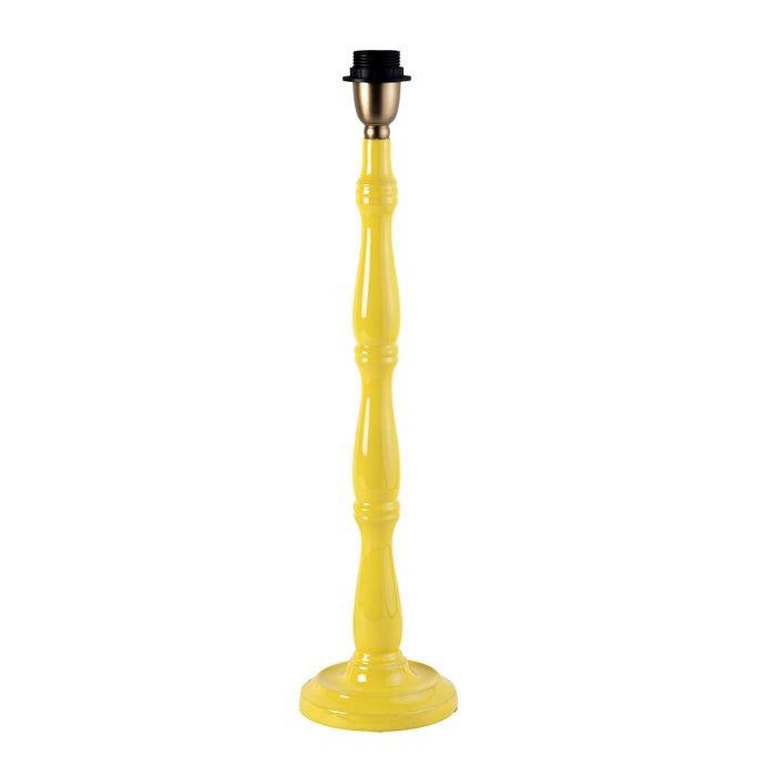 Windsor Wooden Table Lamp Yellow Base Only 14x28cm
