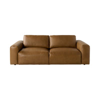 Ryder 3 Seater Leather Sofa Dakota Light Chestnut