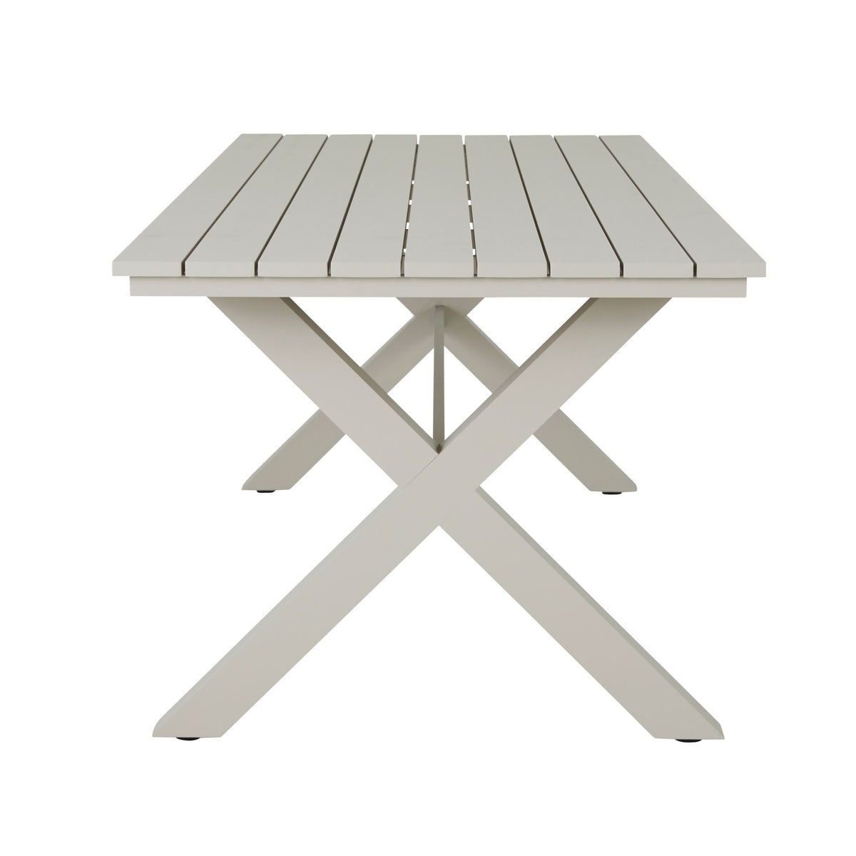 Blake Aluminium Dining Table 240cm Taupe
