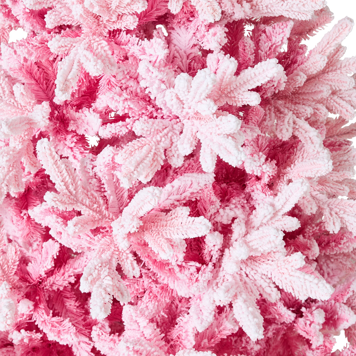 Rosie Pink Christmas Tree with Snow 210cm