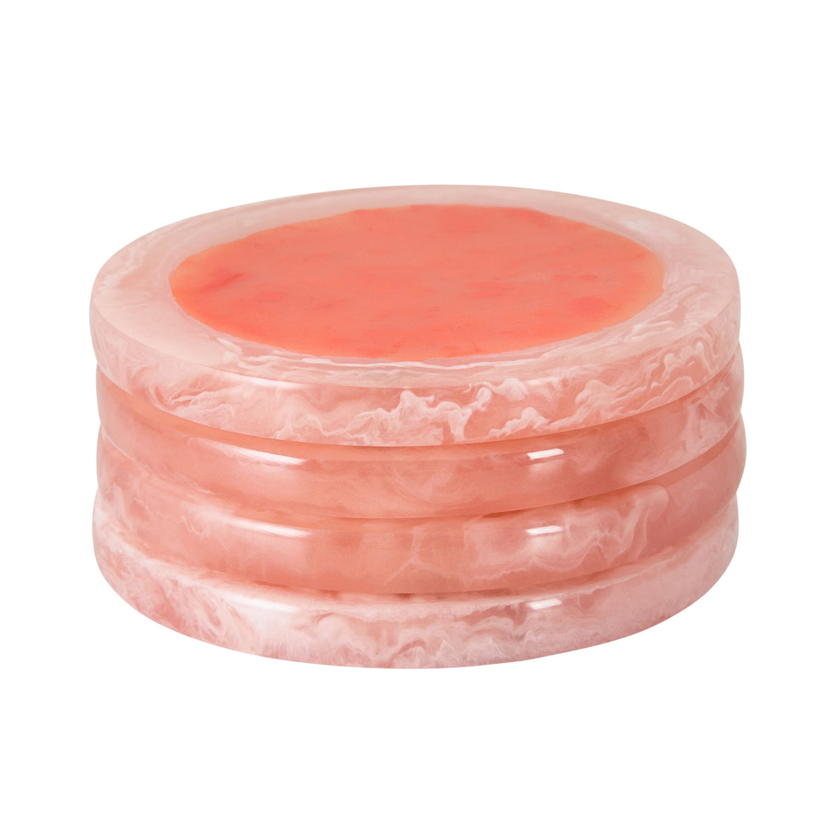 Poppi Two Tone Coaster Set of 4 Sunbaked Pink