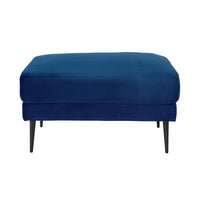 Irvine Ottoman Velvet Indigo