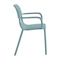 Em Weave Dining Chair Steely Green