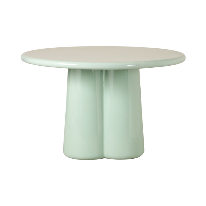 Pavia Round Dining Table Gloss Eucalypt Green