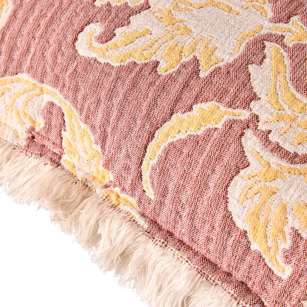 Jacquard Garden Cotton Cushion 50x50cm Brocade