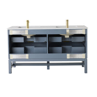 Lennox Double Vanity Slate Blue 1550mm