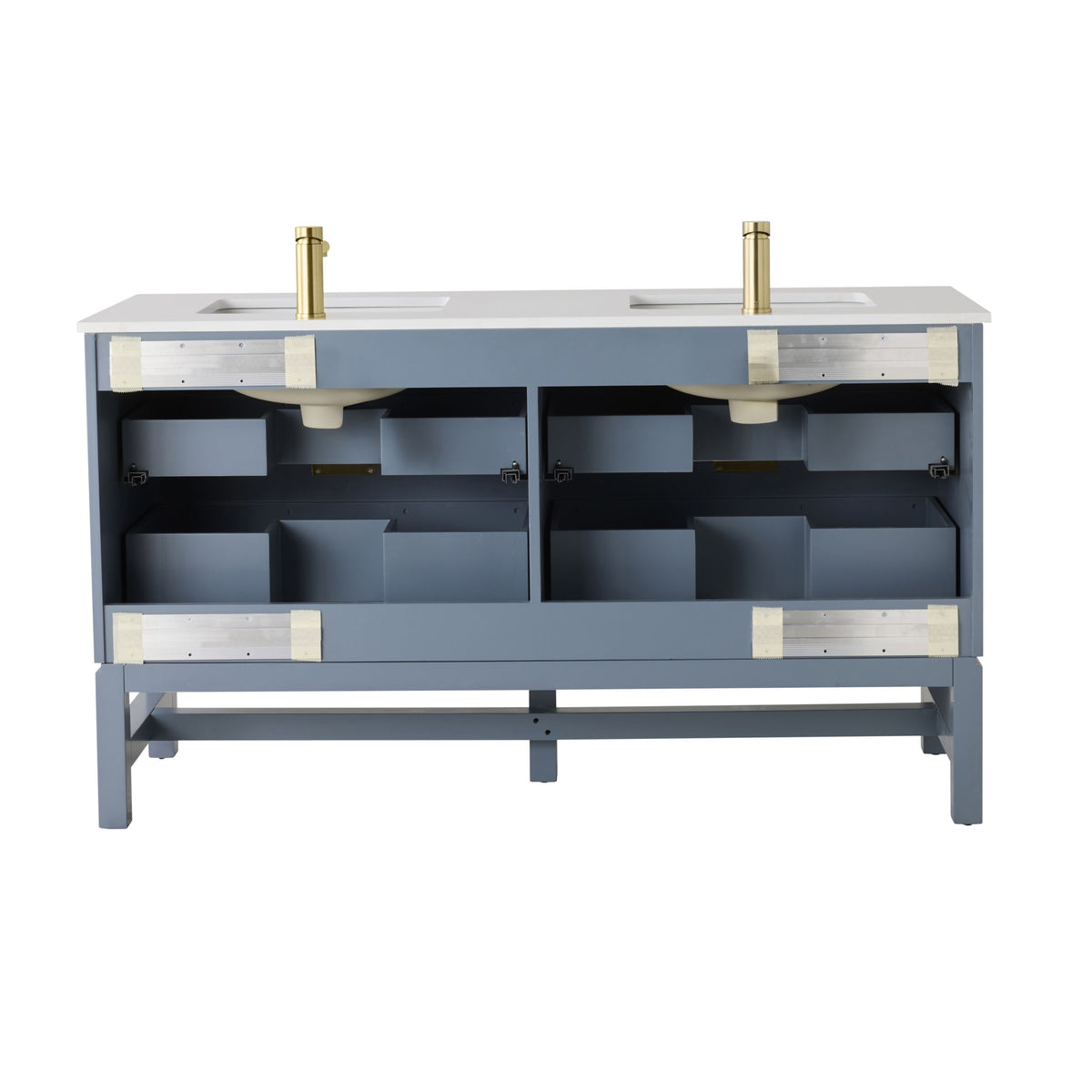 Lennox Double Vanity Slate Blue 1550mm