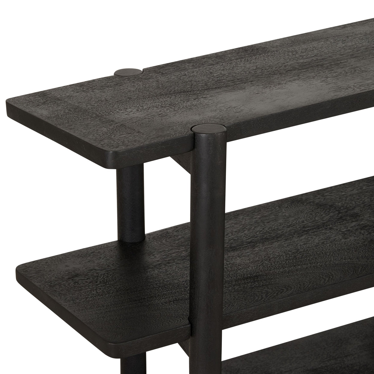 Karli Low Line Bookshelf Black 160cm