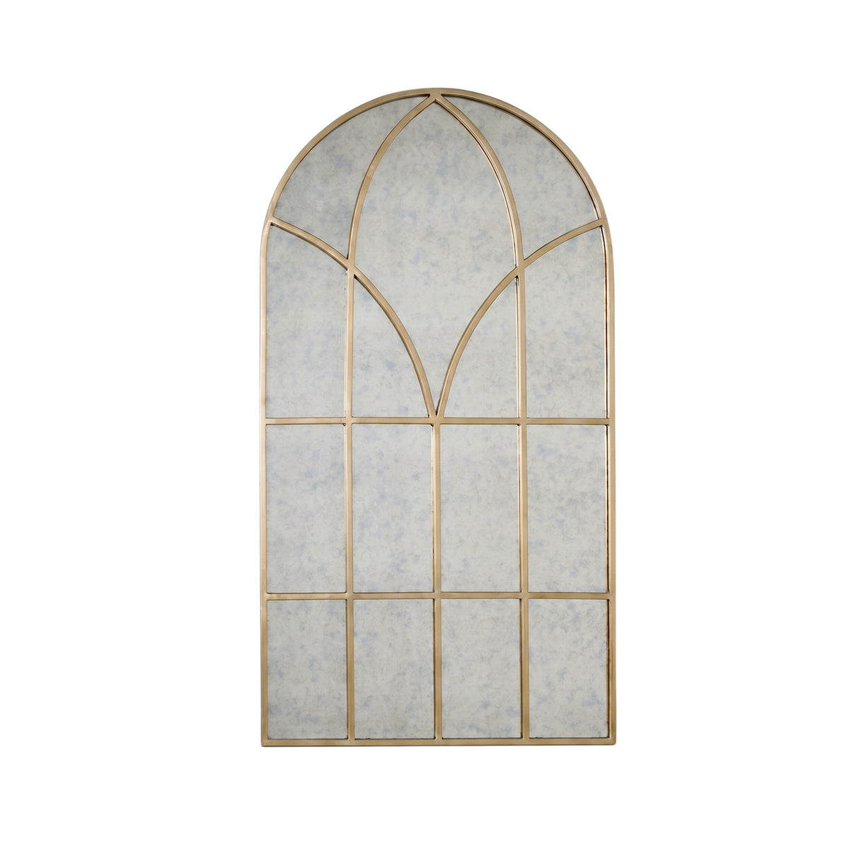 Evangeline Grid Mirror Rose Gold