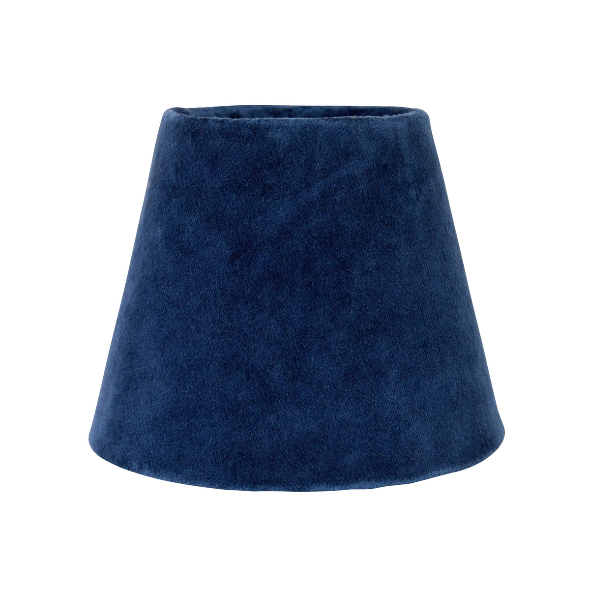 Tapered Velvet Shade Teal Blue 16x10x13cm