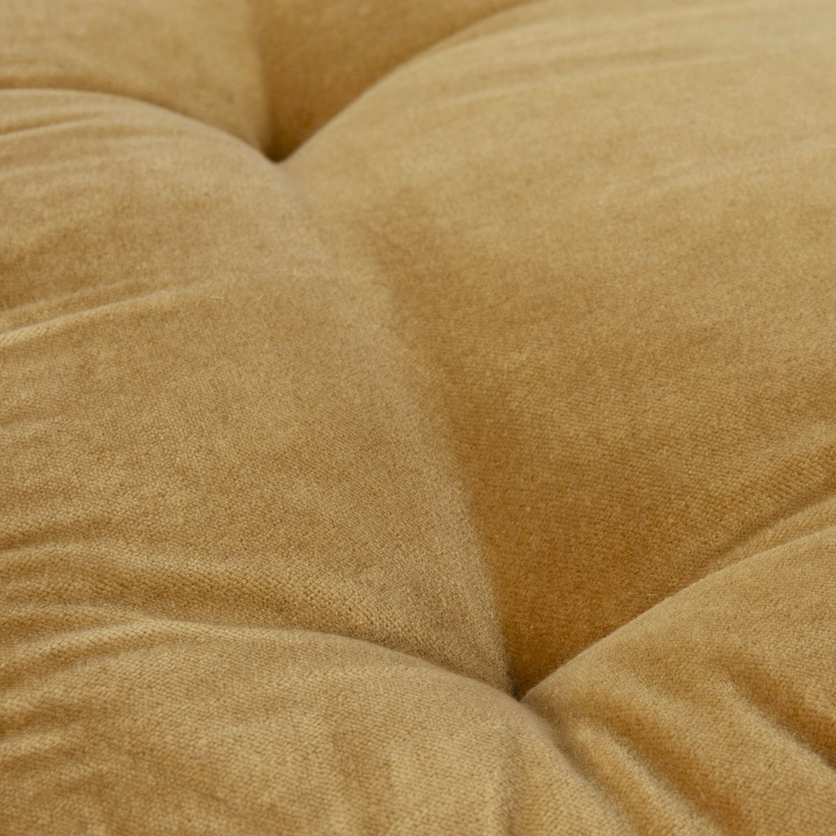 Sierra Cotton Velvet Seat Cushion Honey Gold