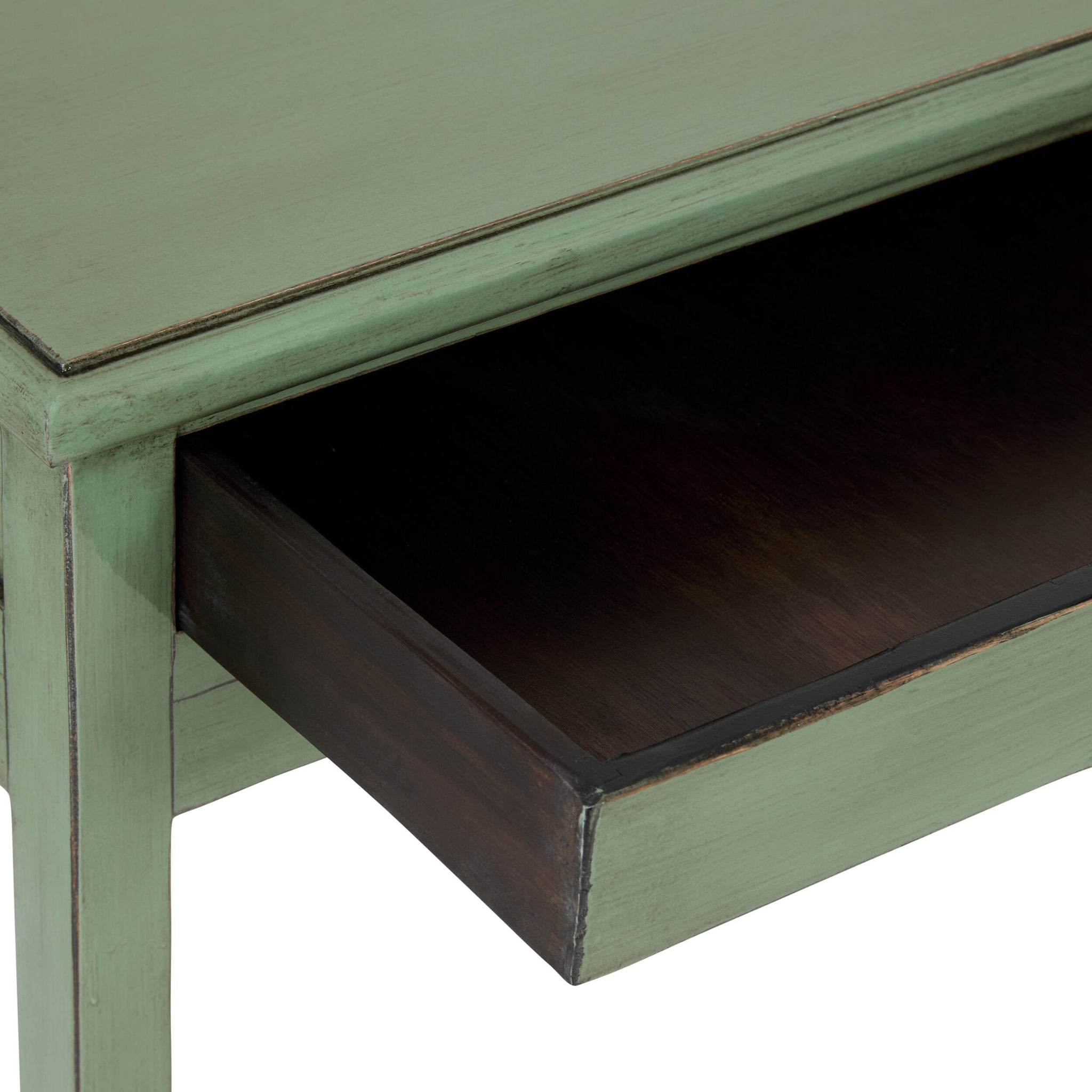 Sansha 2 Drawer Desk Sage Green