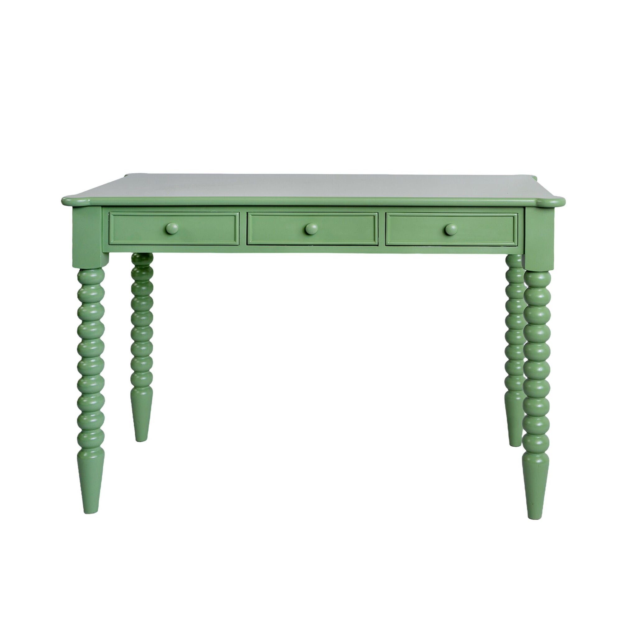 Maisie 3 Drawer Desk Green