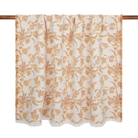 Jacquard Garden Cotton Throw 130x170cm Brocade