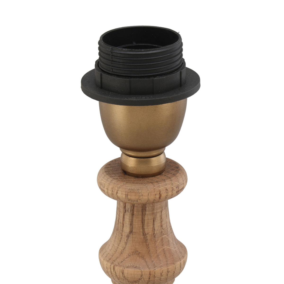 Wellington Oak Wood Table Lamp Base 12x12x36cm