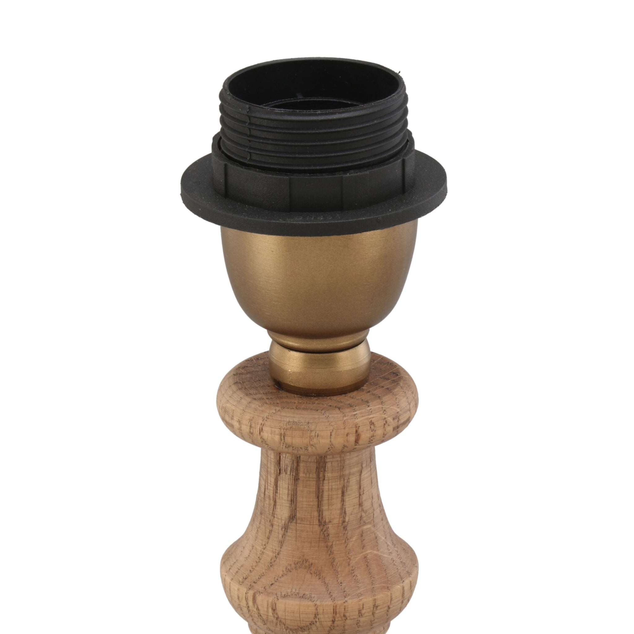 Wellington Oak Wood Table Lamp Base 12x12x36cm