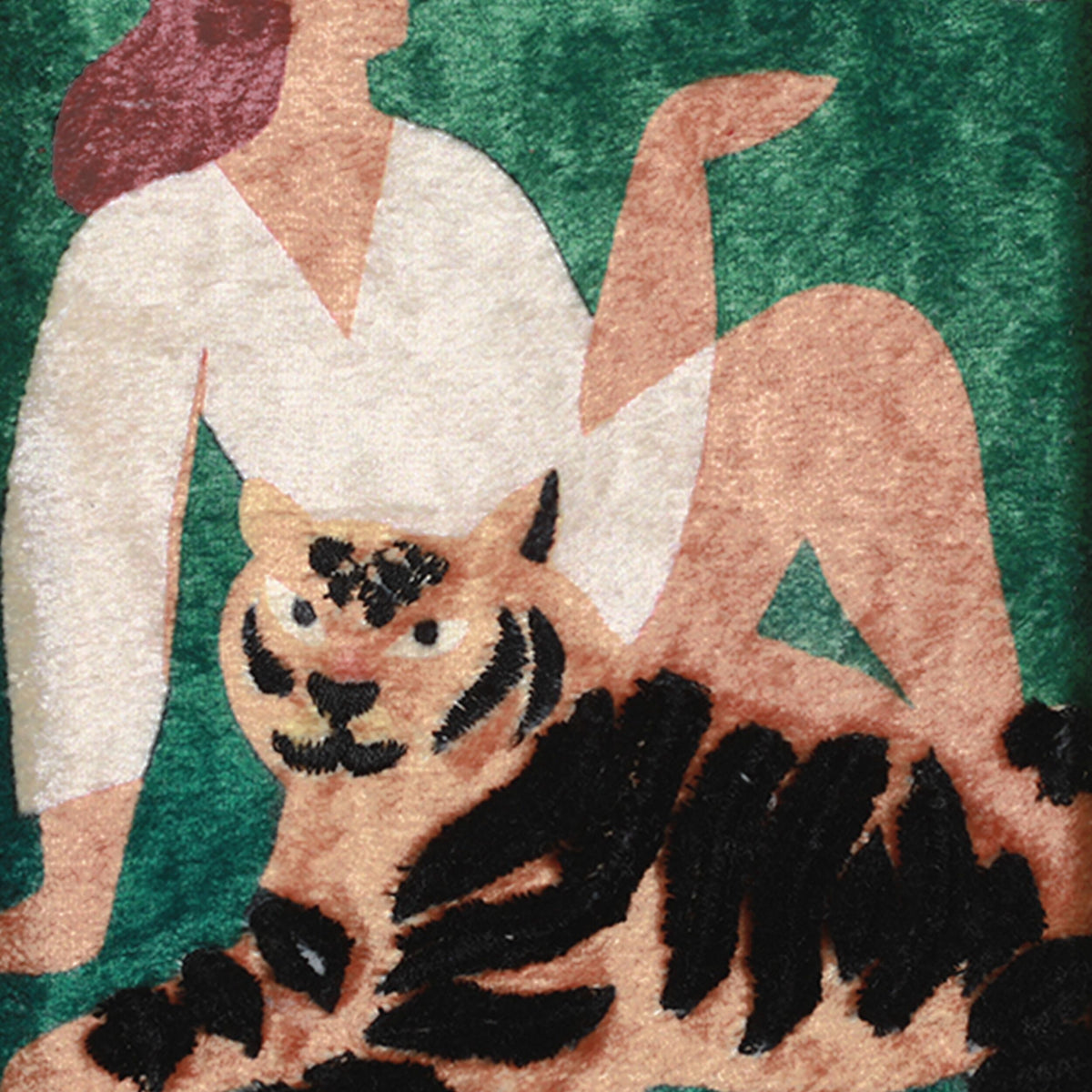 Jungle Muses Embroidered Framed Wall Art Set