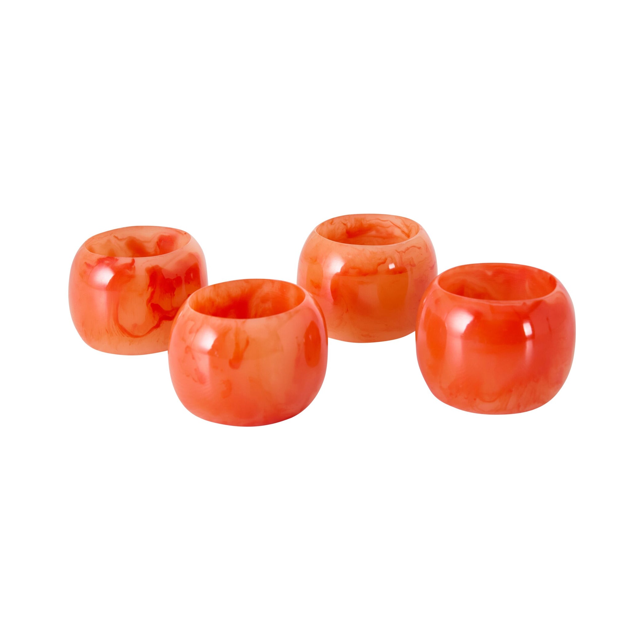 Poppi Napkin Ring Set of 4 Sunbaked Orange