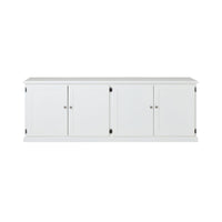 Armand 4 Door Book Cabinet 240 x 83cm White