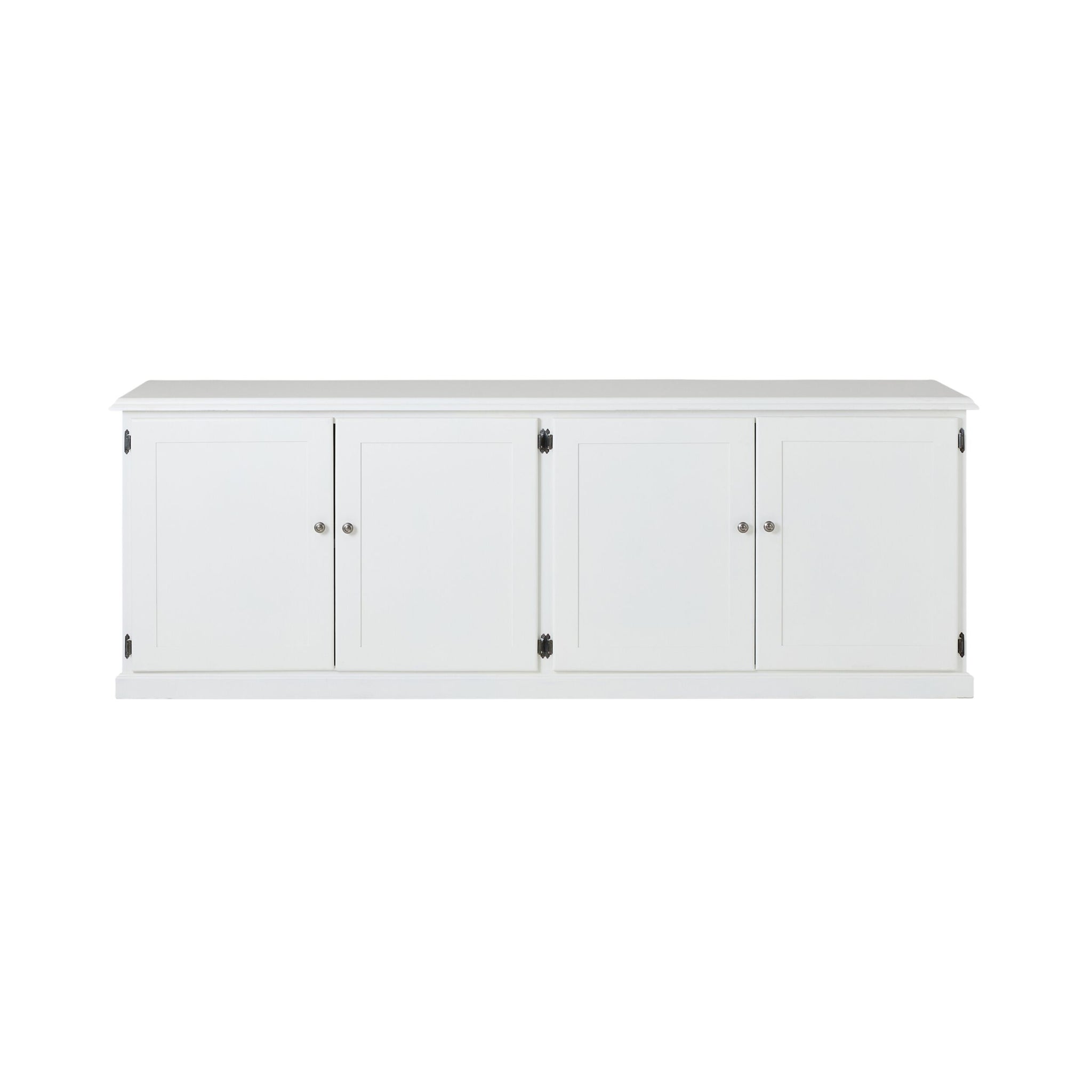 Armand 4 Door Book Cabinet 240 x 83cm White