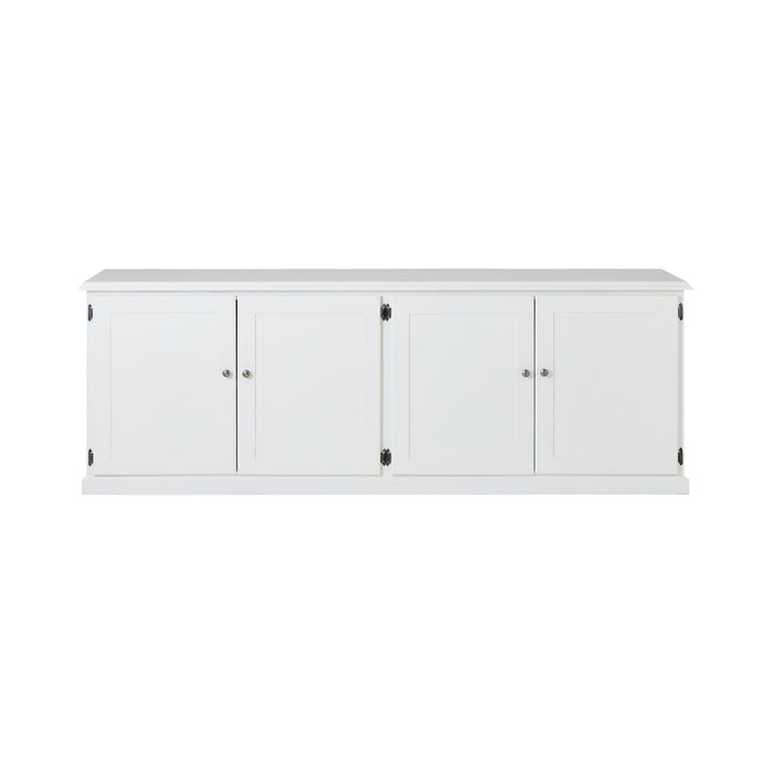 Armand 4 Door Book Cabinet 240 x 83cm White