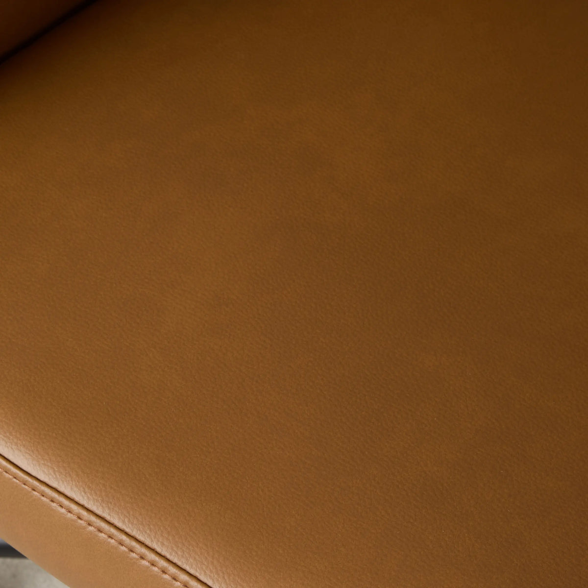 Zane Desk Chair Light Chestnut PU Leather